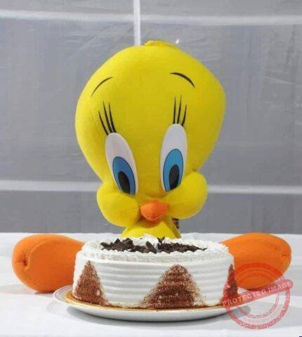 Tweety with Black Forest Cake gift by Kids Combos