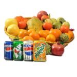 Fruits with Drinks by Fresh Fruits