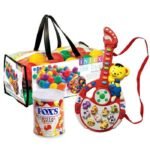 Intex Ball with Piano Guitar & Fox Candy Tin gift by Kids Combos
