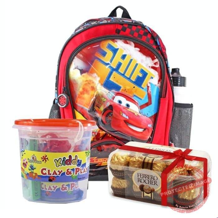 School Bag with Clay & Ferrero Rocher Box by Kids Combos School Bag with Clay & Ferrero Rocher Box by Kids Combos