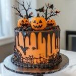 Orange Halloween Cake gift delivery in Lahore