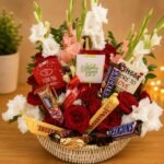 Chocolate Flowers Basket gift delivery in Pakistan