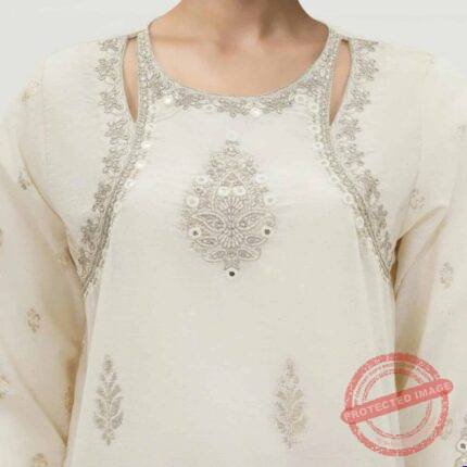 3 Piece Special Jacquard Suit (Stitched) gift for Eid