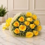 Yellow Imported Roses Bunch gift delivery in Pakistan