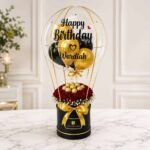 Gold Love Floral Balloon gift delivery in Pakistan