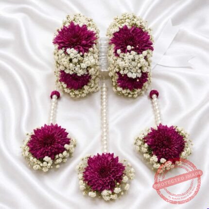 Imported Flowers Jewelry Set in Lahore for Wedding