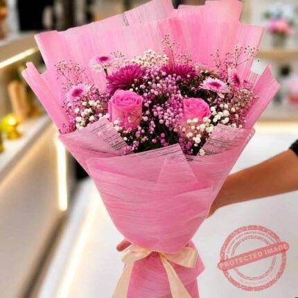 Pretty Pink Bouquet gift delivery in Pakistan