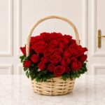 4 – 5 Dozen Roses Basket gift delivery in Pakistan