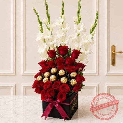 Decent Flowers Box gift delivery in Pakistan