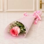 Pink Imported Single Rose gift delivery in Pakistan