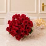 4 Dozen Red Roses Bouquet gift delivery in Pakistan