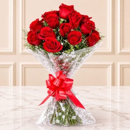 2 Dozen Red Roses Bunch gift delivery in Pakistan