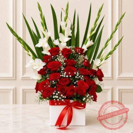 Flowers Box for Dad gift delivery in Pakistan