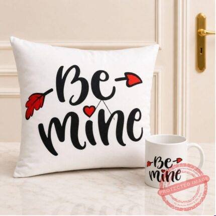 Be Mine Mug Cushion gift delivery in Pakistan
