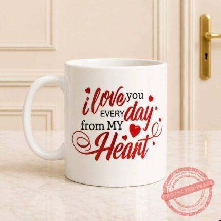 I Love You with Heart Mug gift delivery in Pakistan