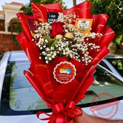 Red Bouquet gift delivery in Pakistan