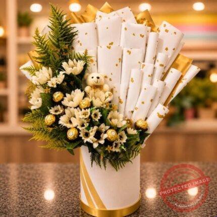 White Theme Box chocolate gift for Sorry
