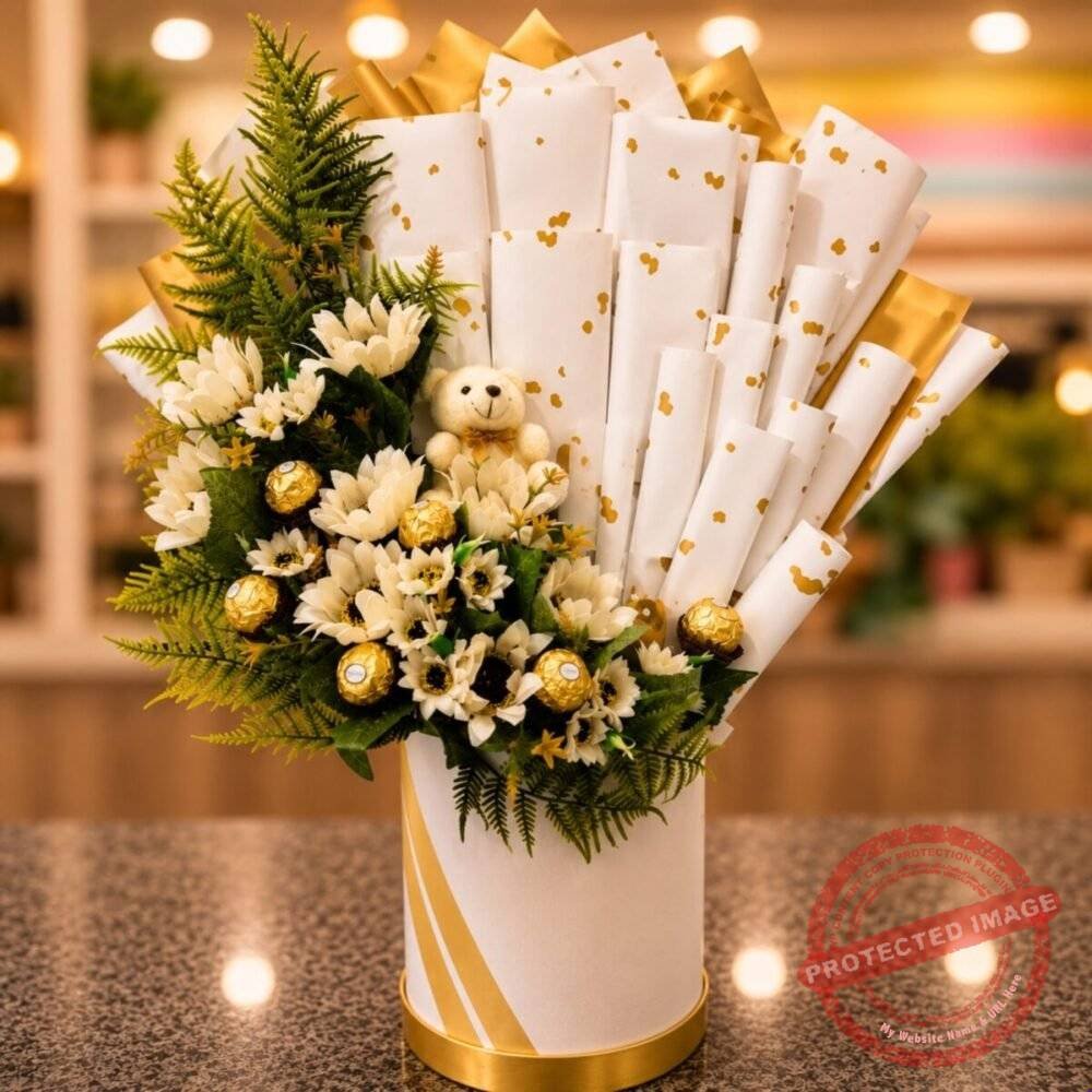 White Theme Box White Theme Box chocolate gift for Sorry