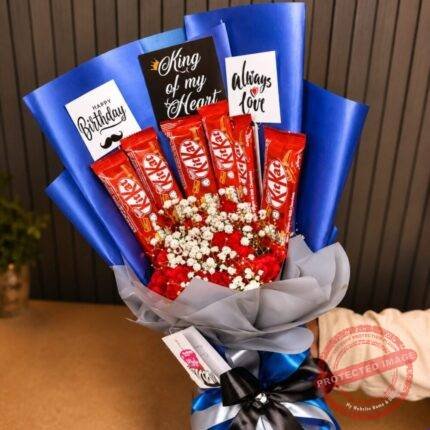 Purple KitKat Bouquet for Wedding