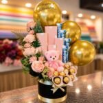 Black Box with Pink and Golden Theme chocolate gift for Sorry