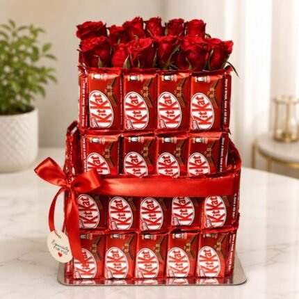4 Finger KitKat Tower gift delivery in Pakistan