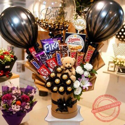 Round Chocolate Box for Valentines Day