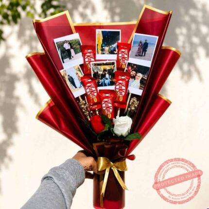 Picture Bouquet chocolate gift for Valentines Day