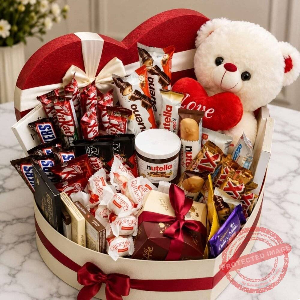 Heart Shape Mix Chocolate Box Heart Shape Mix Chocolate Box for Valentines Day