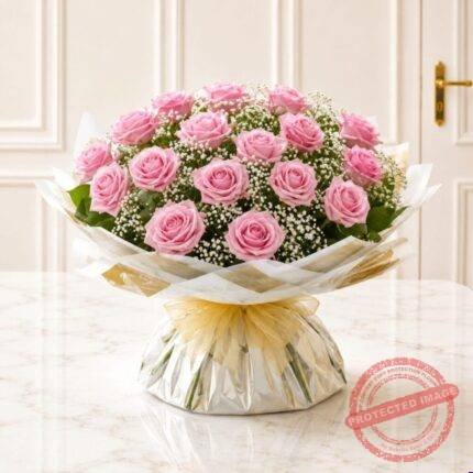 Majestic Pink Roses gift delivery in Pakistan