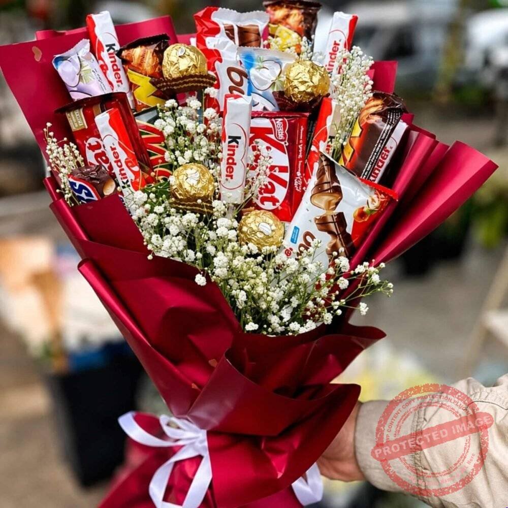 Delightful Chocolate Bouquet Delightful Chocolate Bouquet for Valentines Day