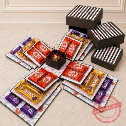 Special Chocolates Explosion Box gift delivery in Pakistan