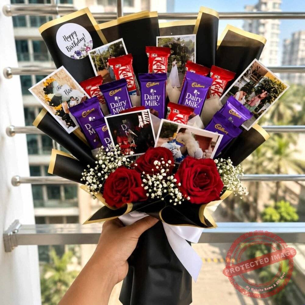 Picture Bouquet with Chocolates Picture Bouquet with Chocolates for Wedding