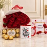 16 Pcs Ferrero Rocher, Roses and Mug gift delivery in Pakistan