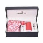 Pink Floral Men Accessories Box gift delivery in Pakistan