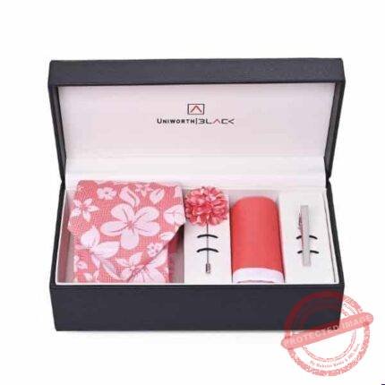Pink Floral Men Accessories Box gift delivery in Pakistan