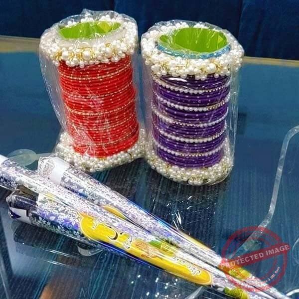 2 Bangles Set with 3 Cone Mehandi 2 Bangles Set with 3 Cone Mehandi gift for Eid