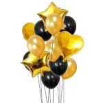 Mix Balloons 15 (Black and Golden) gift delivery in Pakistan