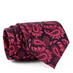 Black/Red Paisley Tie gift delivery in Pakistan
