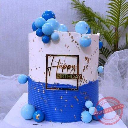 Navy Blue Theme Cake gift delivery in Lahore