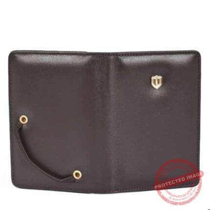 Brown 100% Leather Passport Holder gift delivery in Pakistan