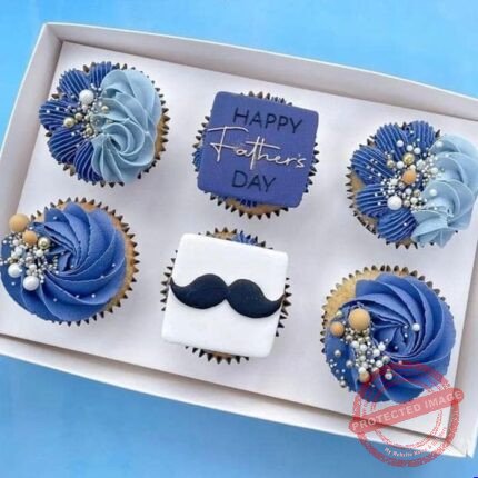 Beautiful Designer Cupcakes for Dad gift delivery in Pakistan