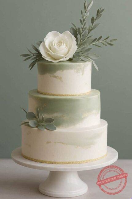 3 Tier Modish Cake by O’Clock in Lahore for Wedding