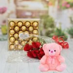Roses Teddy or Chocolate Deal gift delivery in Pakistan