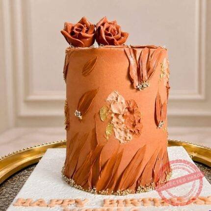 Brown Theme Designer Cake gift delivery in Lahore