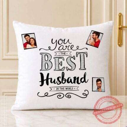 You Are Best Husband Mini Pic Cushion for Valentines Day
