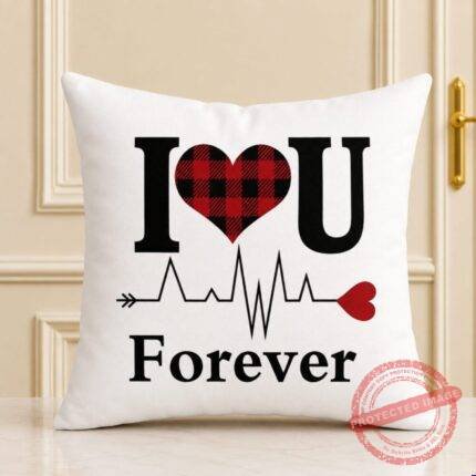Love Forever Heart Beat Cushion for Valentines Day