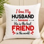 I Love My Husband Cushion gift delivery in Pakistan