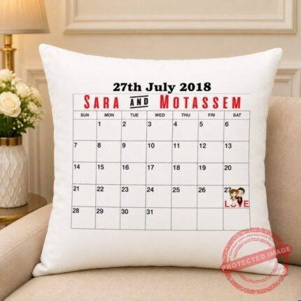 Love Calendar Cushion gift delivery in Pakistan
