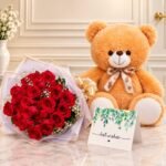 Red Roses and Teddy Bear gift delivery in Pakistan