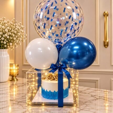 Blue Theme Celebration Box gift delivery in Pakistan